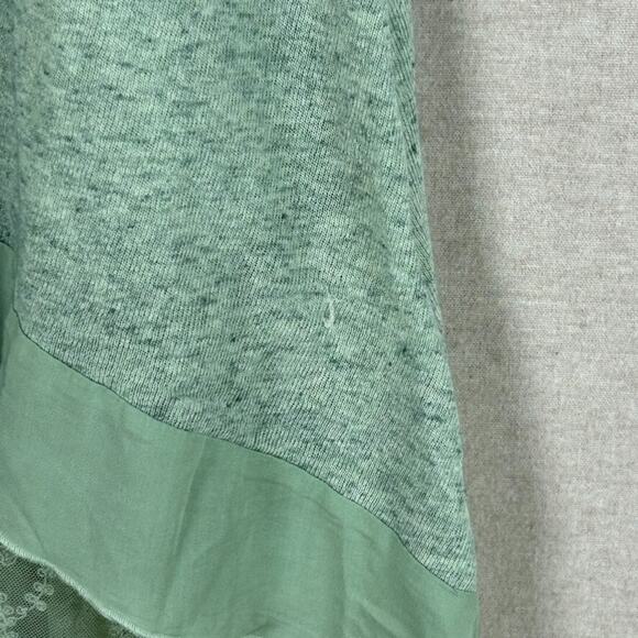 Simply Noelle Womens Fairy Tunic Top Size L/XL Lace Trim Boho Whimsical Green - Picture 3 of 11
